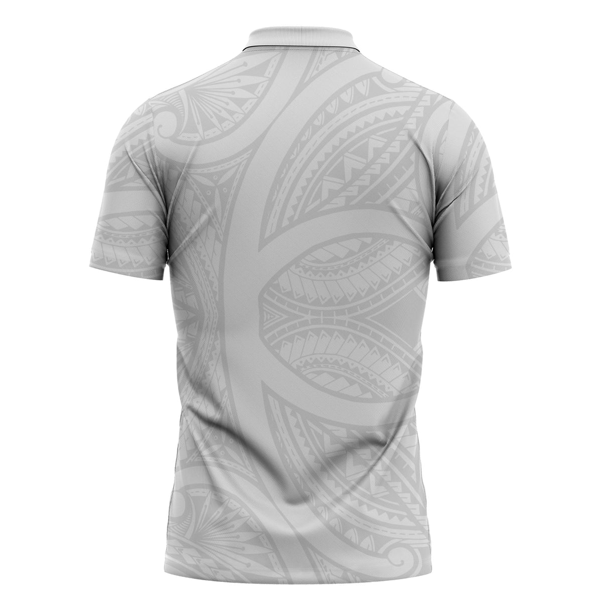 Hawaiian Kakau Zipper Polo Shirt Aquaman Tattoo Reveal Effect