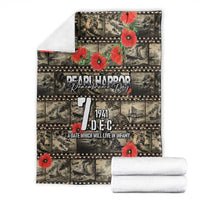 Pearl Harbor Remembrance Day Blanket Memories of December 7 with Red Poppy Lei - Polynesian Pride