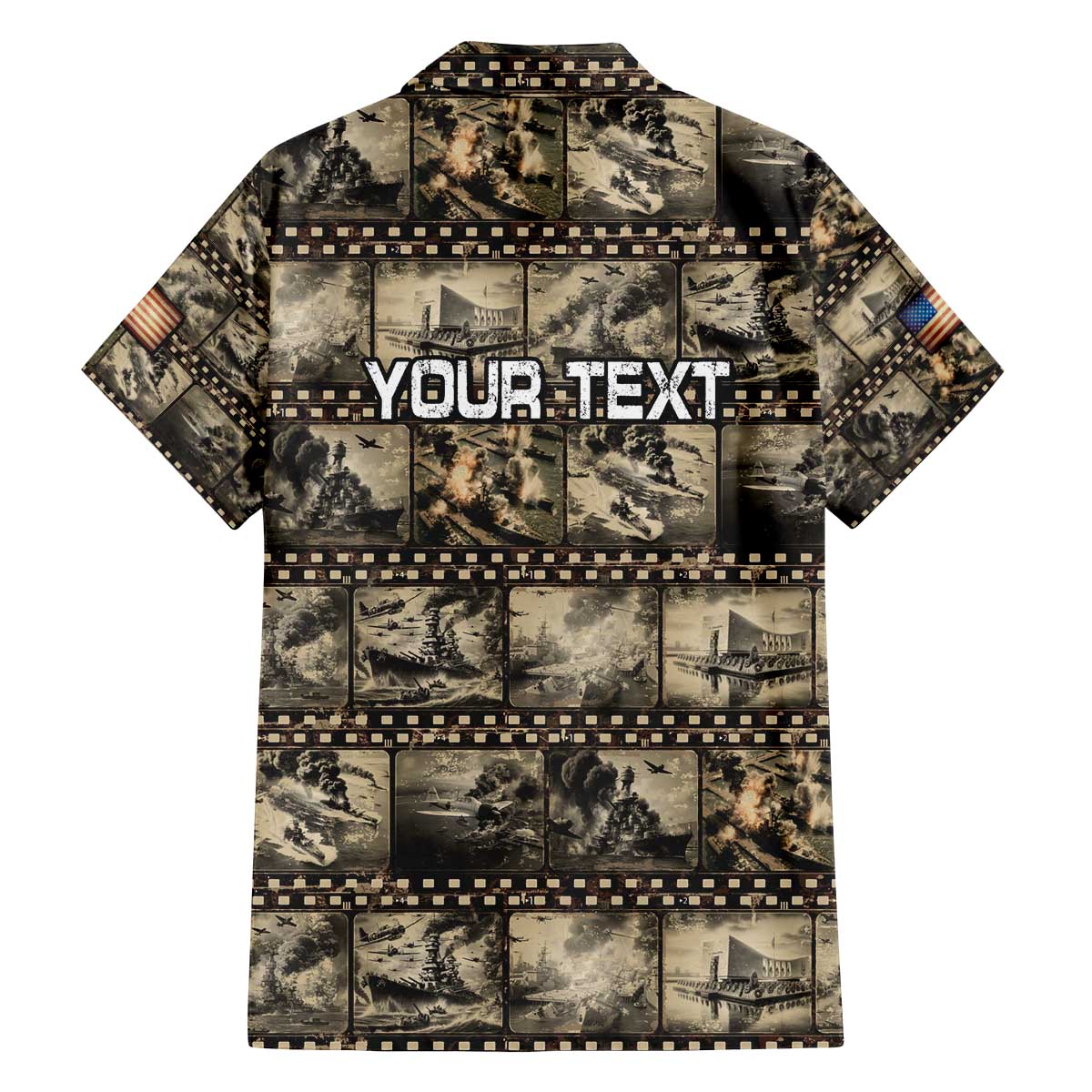 Pearl Harbor Remembrance Day Personalized Family Matching Off The Shoulder Long Sleeve Dress and Hawaiian Shirt Memories of December 7 with Red Poppy Lei - Polynesian Pride