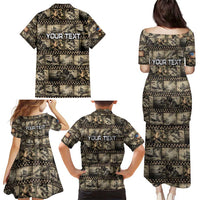 Pearl Harbor Remembrance Day Personalized Family Matching Puletasi and Hawaiian Shirt Memories of December 7 with Red Poppy Lei LT03 - Polynesian Pride