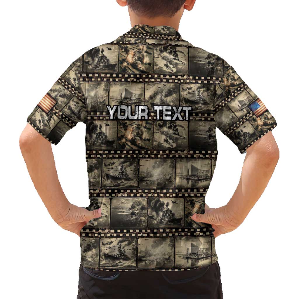 Pearl Harbor Remembrance Day Personalized Family Matching Tank Maxi Dress and Hawaiian Shirt Memories of December 7 with Red Poppy Lei - Polynesian Pride