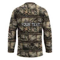 Pearl Harbor Remembrance Day Personalized Hockey Jersey Memories of December 7 with Red Poppy Lei - Polynesian Pride