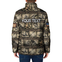 Pearl Harbor Remembrance Day Personalized Padded Jacket Memories of December 7 with Red Poppy Lei - Polynesian Pride
