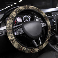 Pearl Harbor Remembrance Day Steering Wheel Cover Memories of December 7 with Red Poppy Lei - Polynesian Pride