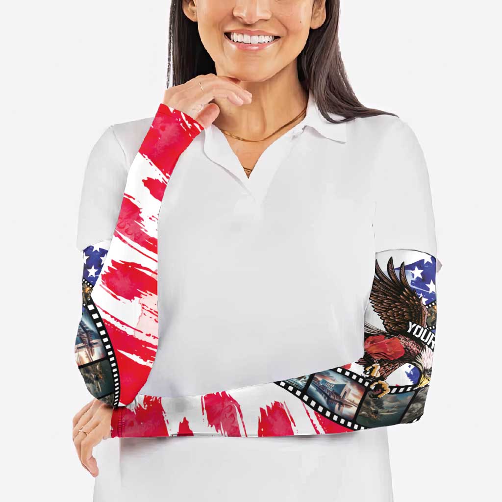 Pearl Harbor Remembrance Day Personalized Arm Sleeves Lest We Forget - The Bald Eagle Remembers - Polynesian Pride