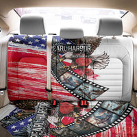 Pearl Harbor Remembrance Day Back Car Seat Cover Lest We Forget - The Bald Eagle Remembers - Polynesian Pride