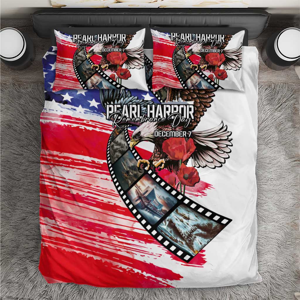 Pearl Harbor Remembrance Day Bedding Set Lest We Forget - The Bald Eagle Remembers - Polynesian Pride