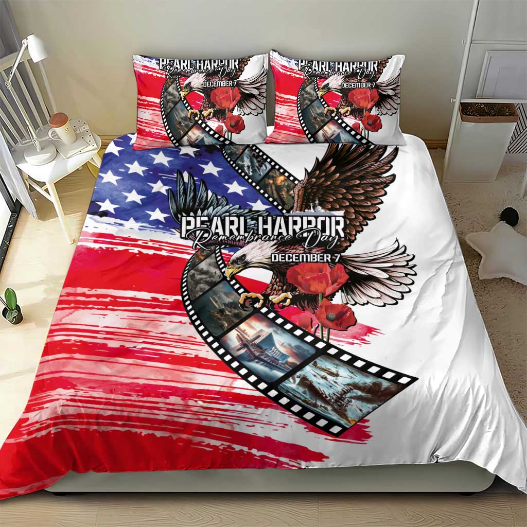 Pearl Harbor Remembrance Day Bedding Set Lest We Forget - The Bald Eagle Remembers - Polynesian Pride