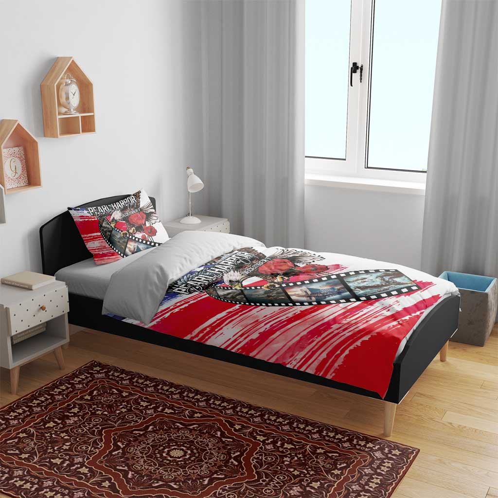 Pearl Harbor Remembrance Day Bedding Set Lest We Forget - The Bald Eagle Remembers - Polynesian Pride
