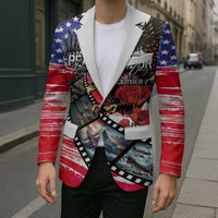 Pearl Harbor Remembrance Day Personalized Blazer Lest We Forget - The Bald Eagle Remembers - Polynesian Pride