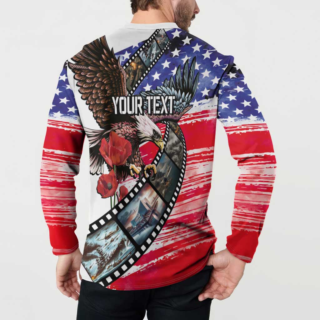 Pearl Harbor Remembrance Day Personalized Button Sweatshirt Lest We Forget - The Bald Eagle Remembers - Polynesian Pride