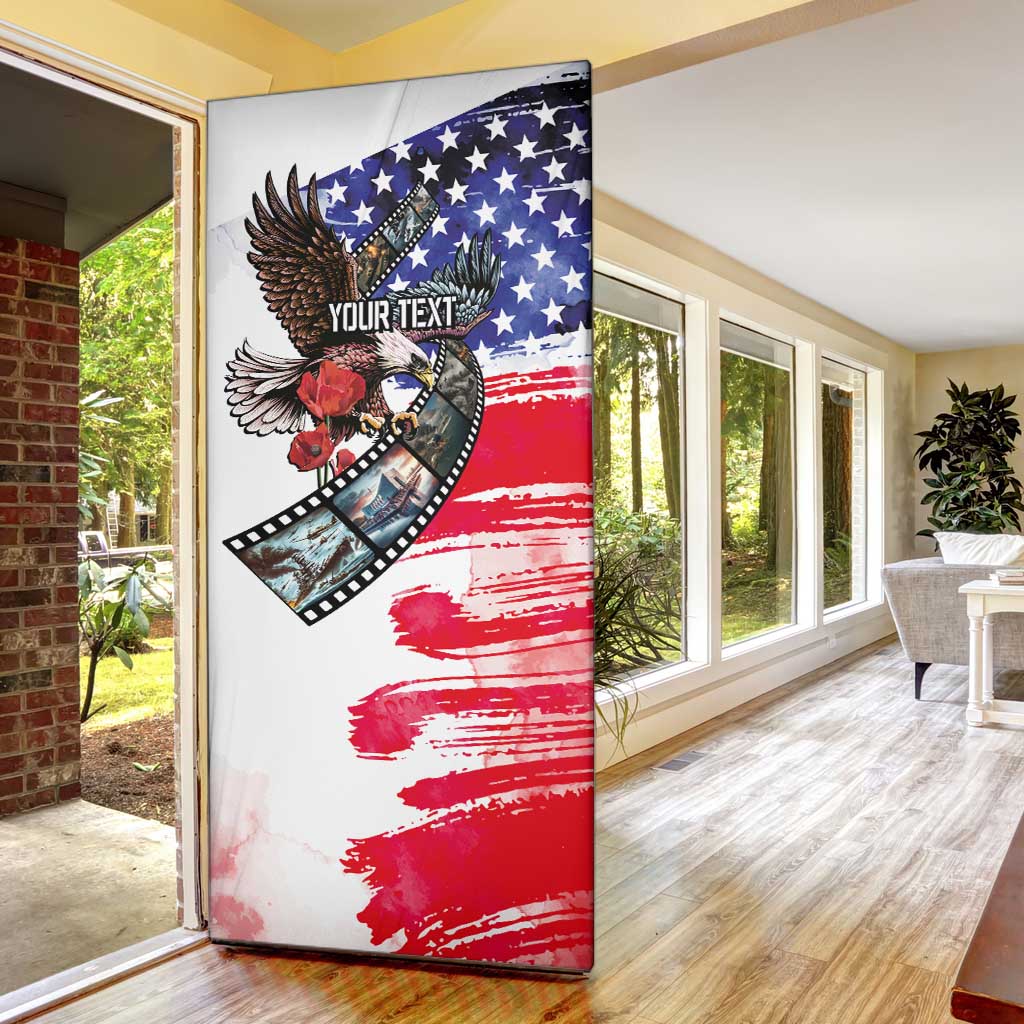 Pearl Harbor Remembrance Day Personalized Door Cover Lest We Forget - The Bald Eagle Remembers - Polynesian Pride