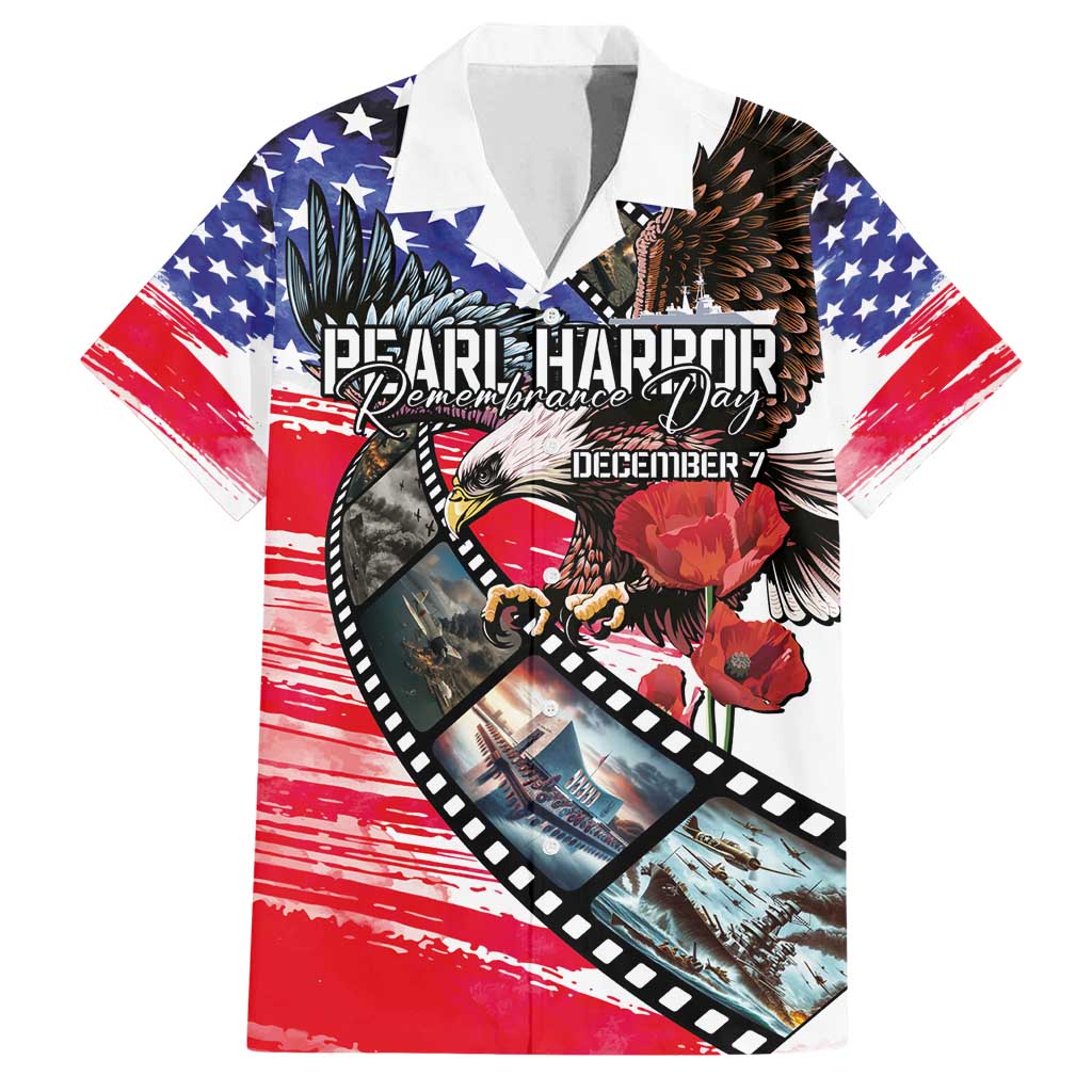 Pearl Harbor Remembrance Day Personalized Family Matching Off Shoulder Maxi Dress and Hawaiian Shirt Lest We Forget - The Bald Eagle Remembers - Polynesian Pride