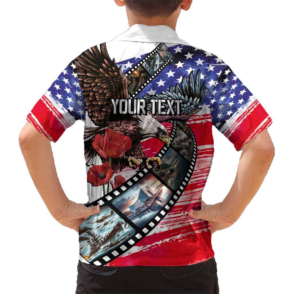 Pearl Harbor Remembrance Day Personalized Family Matching Short Sleeve Bodycon Dress and Hawaiian Shirt Lest We Forget - The Bald Eagle Remembers - Polynesian Pride