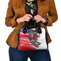 Pearl Harbor Remembrance Day Shoulder Handbag Lest We Forget - The Bald Eagle Remembers - Polynesian Pride