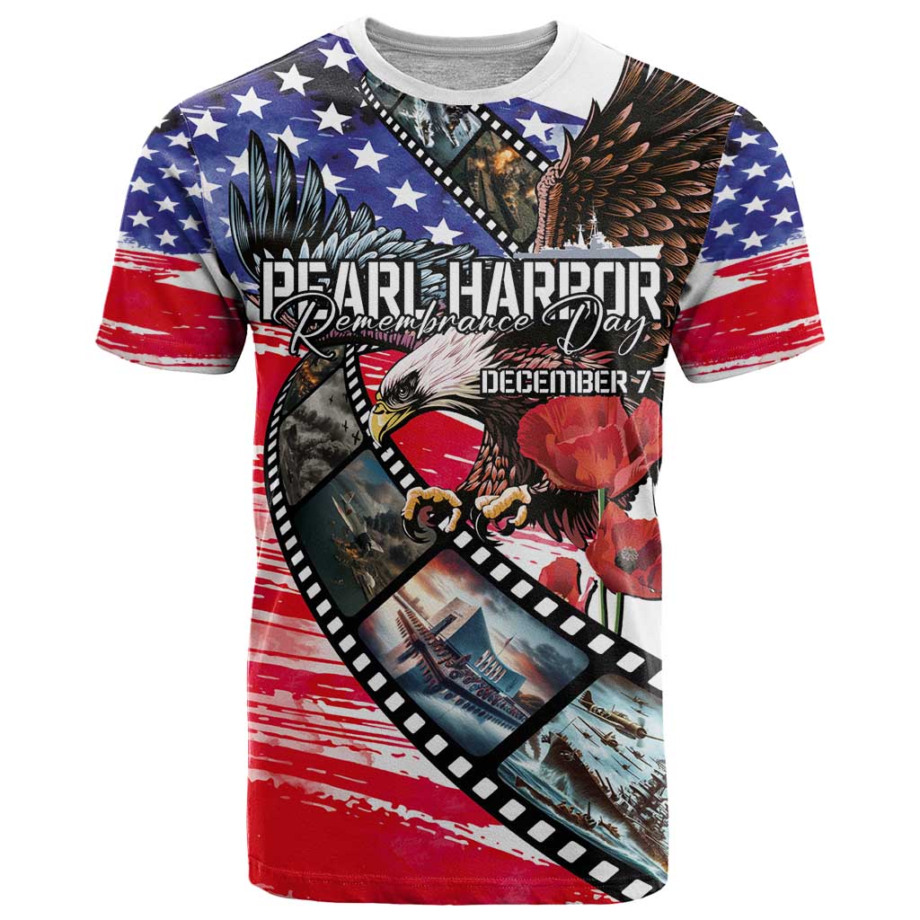 Pearl Harbor Remembrance Day Personalized T Shirt Lest We Forget - The Bald Eagle Remembers - Polynesian Pride