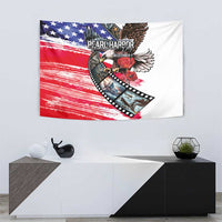 Pearl Harbor Remembrance Day Tapestry Lest We Forget - The Bald Eagle Remembers - Polynesian Pride
