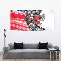 Pearl Harbor Remembrance Day Tapestry Lest We Forget - The Bald Eagle Remembers - Polynesian Pride