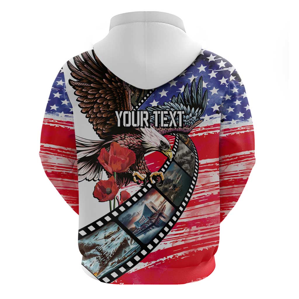 Pearl Harbor Remembrance Day Personalized Zip Hoodie Lest We Forget - The Bald Eagle Remembers - Polynesian Pride