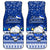 Palau Christmas Car Mats Snowman Hugs Palau Coat of Arms Maori Pattern Blue Style LT03 Blue - Polynesian Pride