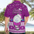 Palau Christmas Hawaiian Shirt Snowman Hugs Palau Coat of Arms Maori Pattern Pink Style LT03 - Polynesian Pride