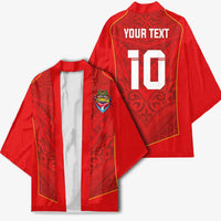 Custom Mate Ma'a Tonga Rugby Kimono Ngatu Tribal Motifs Sporty Style - Polynesian Pride
