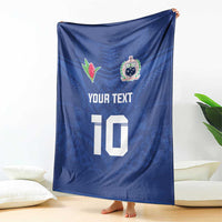 Custom Samoa Rugby Blanket Tatau Tribal Motifs Sporty Style - Polynesian Pride