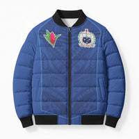 Custom Samoa Rugby Bomber Puffer Jacket Tatau Tribal Motifs Sporty Style - Polynesian Pride