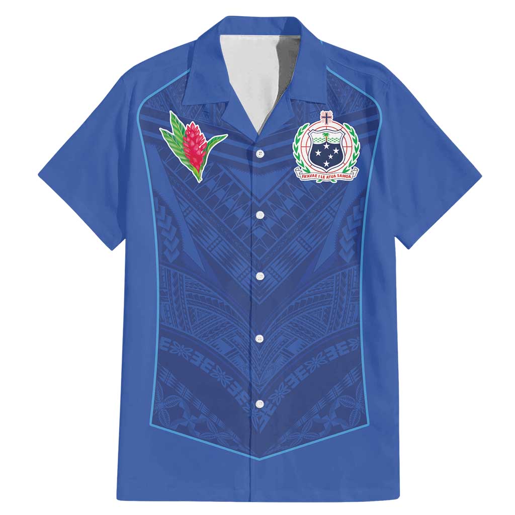Custom Samoa Rugby Family Matching Mermaid Dress and Hawaiian Shirt Tatau Tribal Motifs Sporty Style - Polynesian Pride