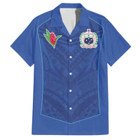Custom Samoa Rugby Family Matching Puletasi and Hawaiian Shirt Tatau Tribal Motifs Sporty Style - Polynesian Pride