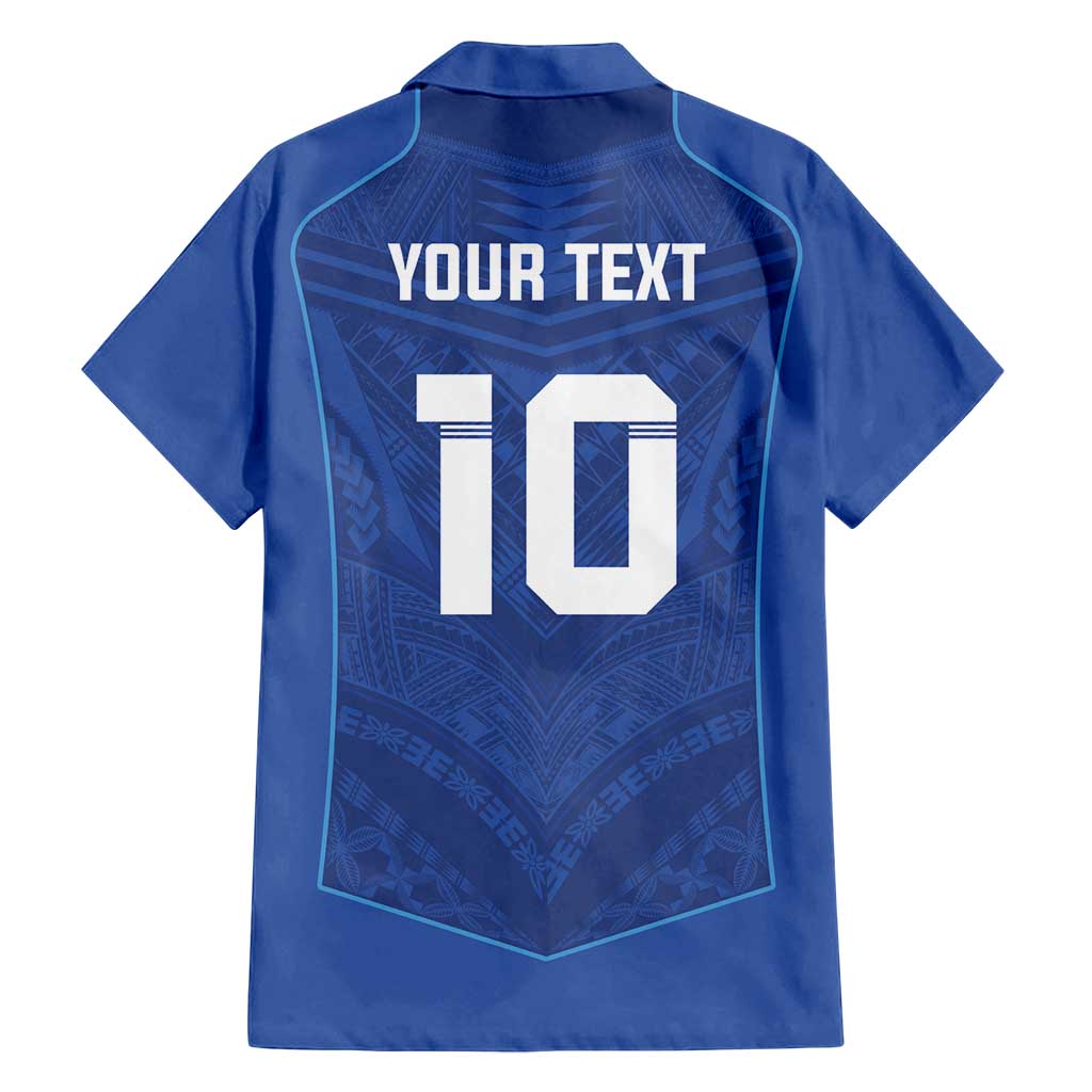 Custom Samoa Rugby Family Matching Puletasi and Hawaiian Shirt Tatau Tribal Motifs Sporty Style - Polynesian Pride