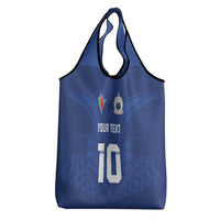 Custom Samoa Rugby Grocery Bag Tatau Tribal Motifs Sporty Style - Polynesian Pride