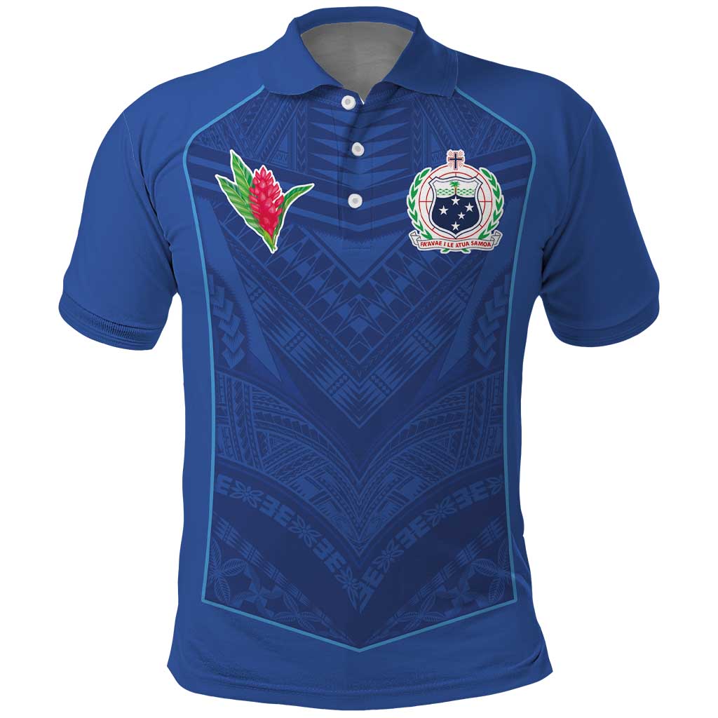 Custom Samoa Rugby Polo Shirt Tatau Tribal Motifs Sporty Style - Polynesian Pride