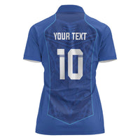 Custom Samoa Rugby Women Polo Shirt Tatau Tribal Motifs Sporty Style - Polynesian Pride