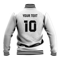 Custom Fiji Rugby Baseball Jacket Tapa Tribal Motifs Sporty Style - Polynesian Pride
