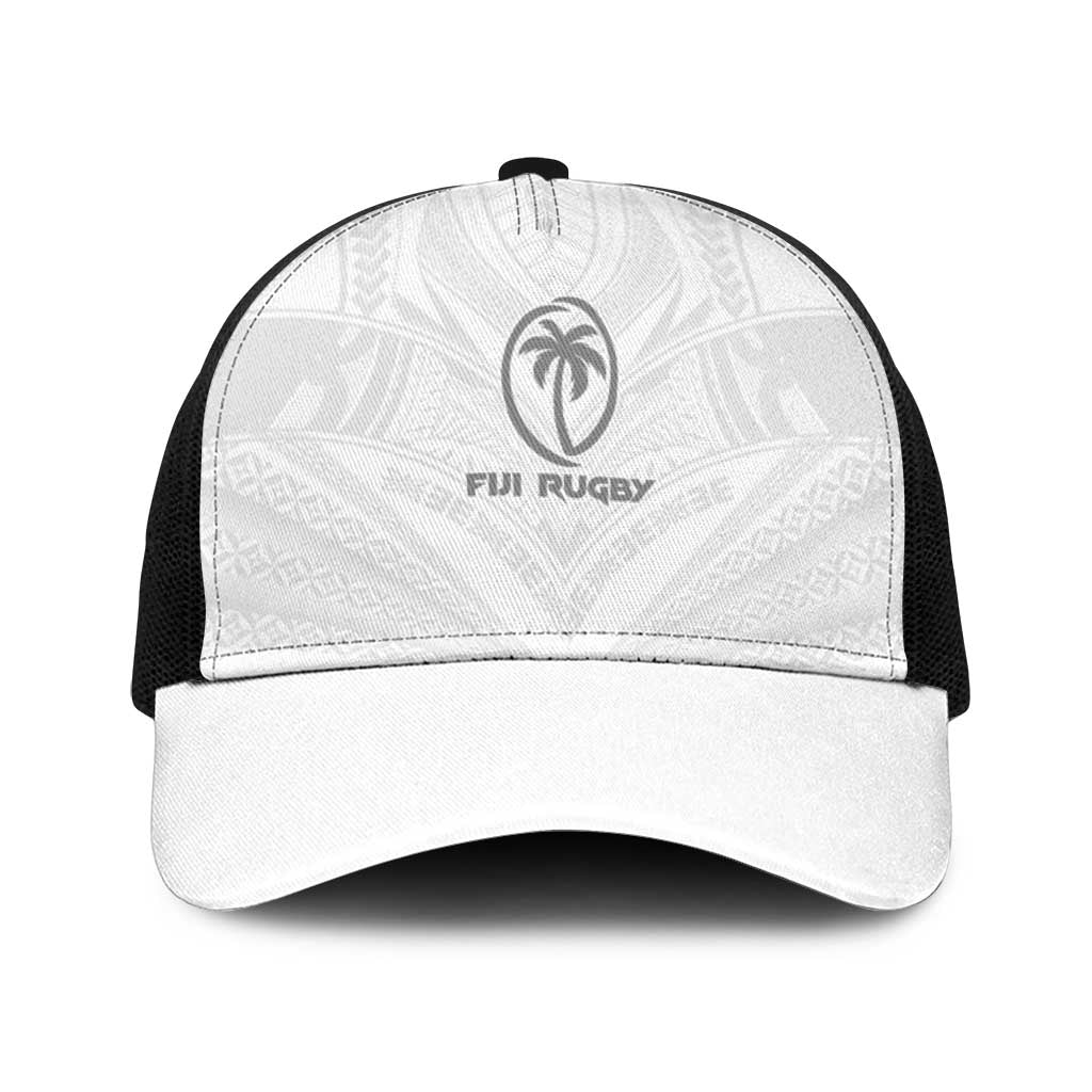 Fiji Rugby Baseball Net Cap Tapa Tribal Motifs Sporty Style - Polynesian Pride