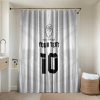 Custom Fiji Rugby Bathroom Set Tapa Tribal Motifs Sporty Style - Polynesian Pride