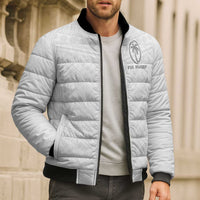 Custom Fiji Rugby Bomber Puffer Jacket Tapa Tribal Motifs Sporty Style - Polynesian Pride