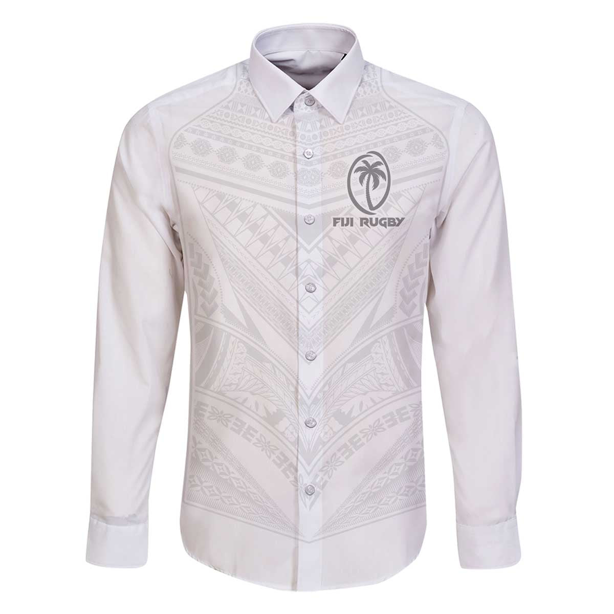 Custom Fiji Rugby Family Matching Off The Shoulder Long Sleeve Dress and Hawaiian Shirt Tapa Tribal Motifs Sporty Style - Polynesian Pride