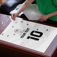 Custom Fiji Rugby Puzzle Tapa Tribal Motifs Sporty Style - Polynesian Pride