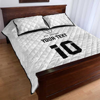 Custom Fiji Rugby Quilt Bed Set Tapa Tribal Motifs Sporty Style - Polynesian Pride
