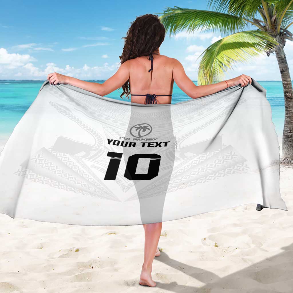 Custom Fiji Rugby Sarong Tapa Tribal Motifs Sporty Style - Polynesian Pride