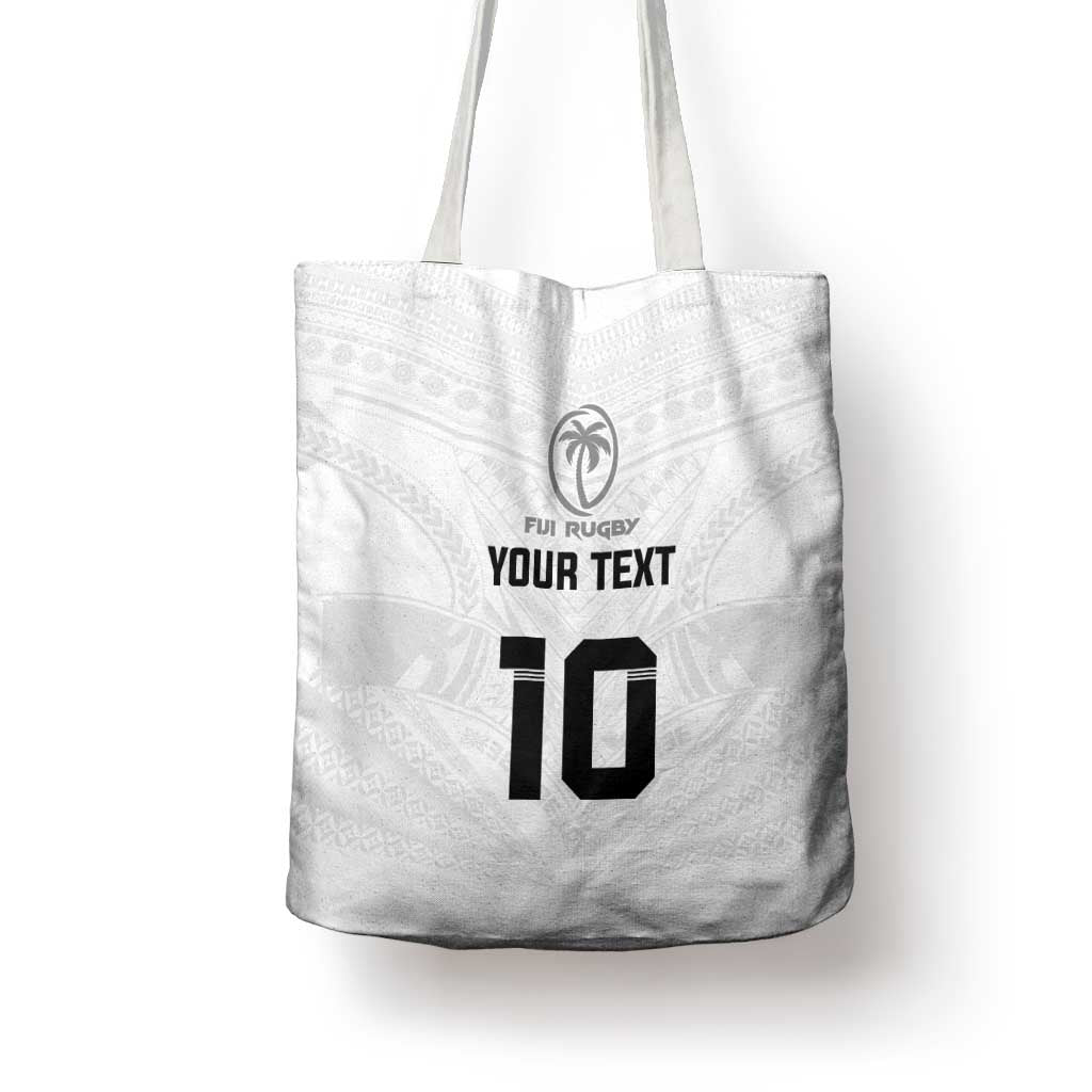 Custom Fiji Rugby Tote Bag Tapa Tribal Motifs Sporty Style - Polynesian Pride