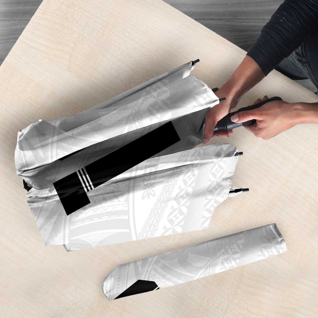 Custom Fiji Rugby Umbrella Tapa Tribal Motifs Sporty Style - Polynesian Pride