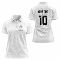 Custom Fiji Rugby Women Polo Shirt Tapa Tribal Motifs Sporty Style LT03 - Polynesian Pride