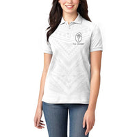 Custom Fiji Rugby Women Polo Shirt Tapa Tribal Motifs Sporty Style LT03 - Polynesian Pride