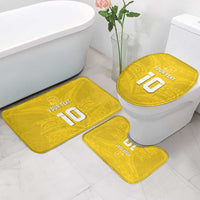 Custom Niue Rugby Bathroom Set Hiapo Tribal Motifs Sporty Style - Polynesian Pride