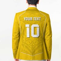 Custom Niue Rugby Blazer Hiapo Tribal Motifs Sporty Style - Polynesian Pride