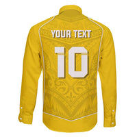 Custom Niue Rugby Family Matching Short Sleeve Bodycon Dress and Hawaiian Shirt Hiapo Tribal Motifs Sporty Style - Polynesian Pride