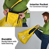 Custom Niue Rugby Grocery Bag Hiapo Tribal Motifs Sporty Style - Polynesian Pride